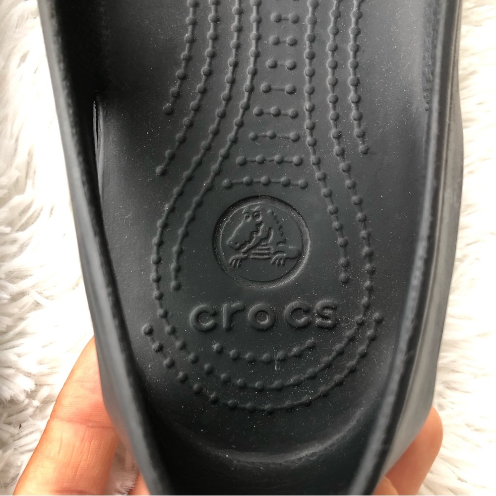 CROCS • Womens Comfort Shoe Kadee Slip On Ballet Flat in Black/ Size 10 - Picture 6 of 14